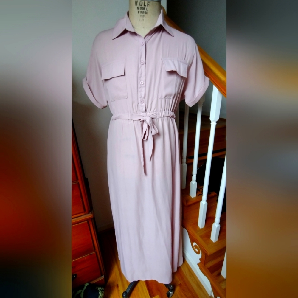 Button Collared Maxi dress